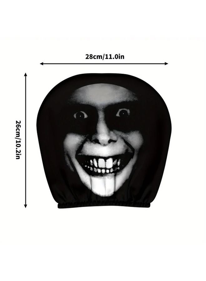 Horror Theme Car Headrest Protector 2PCS Mix Colors 10 24x11 02 Inch Easy Install - Image 3