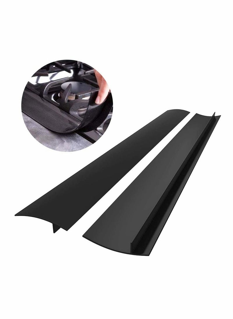 نيبمينينت Showay Silicone Stove Gap Covers (2 Pack), Heat Resistant Oven Filler Seals Gaps Between Stovetop and Counter, Easy to Clean (25“) - Image 1