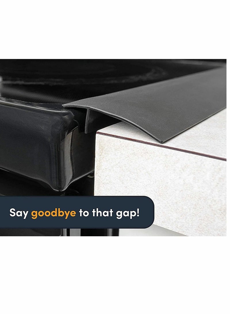 نيبمينينت Showay Silicone Stove Gap Covers (2 Pack), Heat Resistant Oven Filler Seals Gaps Between Stovetop and Counter, Easy to Clean (25“) - Image 5