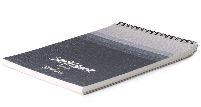 Kitabby - Sketchbook Series - A4 Size (Medium) - Wire-O Bound Sketch Book - Micro-Perforations for Easy Tear Off - 50 Sheets - 160gsm Anti-Ageing, Acid Free, Archival Grade Fine Grain Paper - (Grey) - Image 3