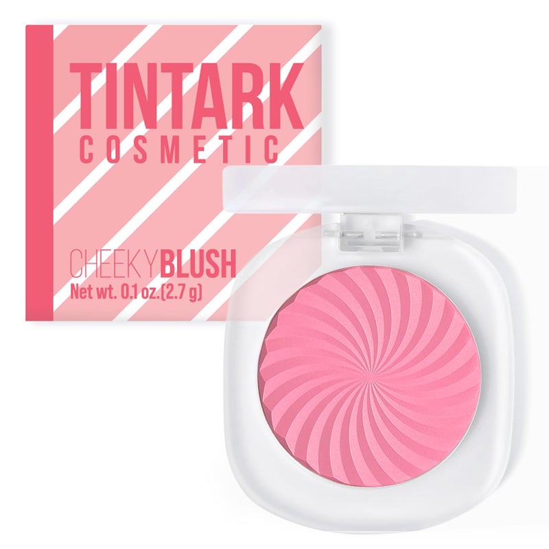 TINTARK Cheeky Blush Compact for Face Cheeks Talc Free Blusher Palette Matte Powder Makeup Natural Healthy Mauve Pink Magenta Peach Red Vegan Cruelty Free
