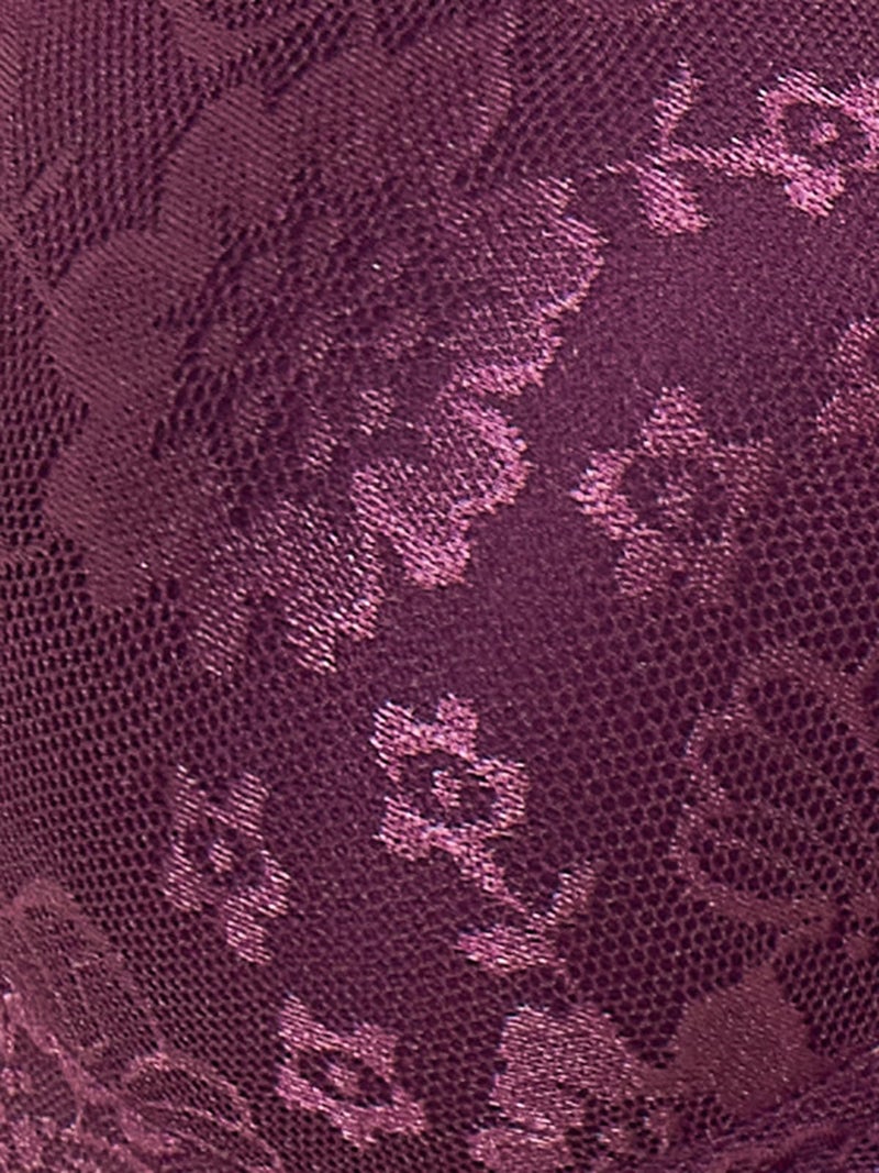 Clovia Women's Cotton Padded Wire Free Full Cup, Everyday Comfy Bra (BR1479P1234B_Purple_34B) - Image 3