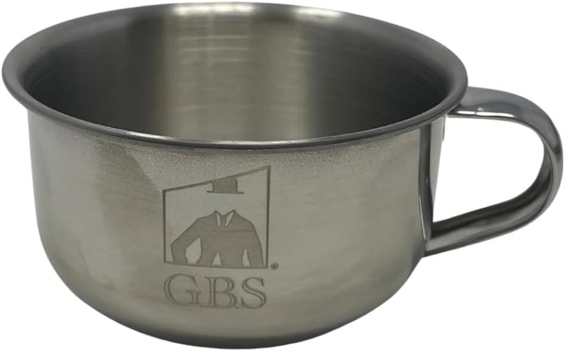 GBS Chrome Shaving Bowl Stainlesssteel Unbreakable Durable for Home Compliments Any Shaving Razor and Shave Brush