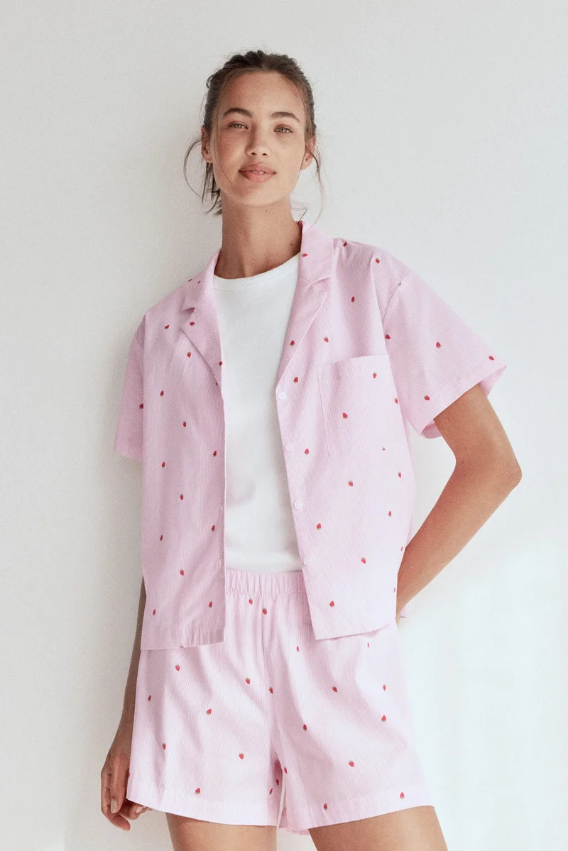 H&M Pyjama shirt and shorts