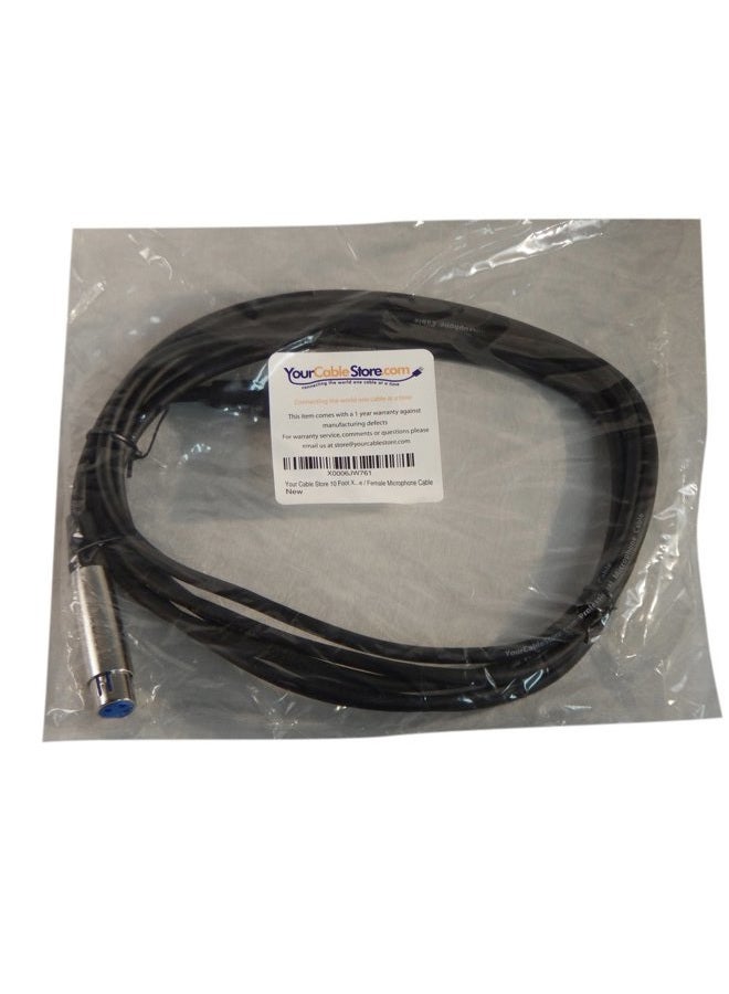 Your Cable Store 10 Foot XLR 3 Pin Male/Female Microphone Cable - Image 2