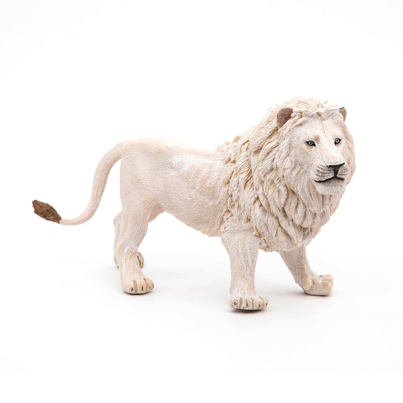 Papo - White Lion Figurine - Wild Animal Toy for Kids Age 3+ - Hand-Painted Jungle Predator - Educational Wildlife Model - Gift Idea - Durable Plastic Toy - 14.5 x 4.7 x 8.2 cm - 50074 - Image 3