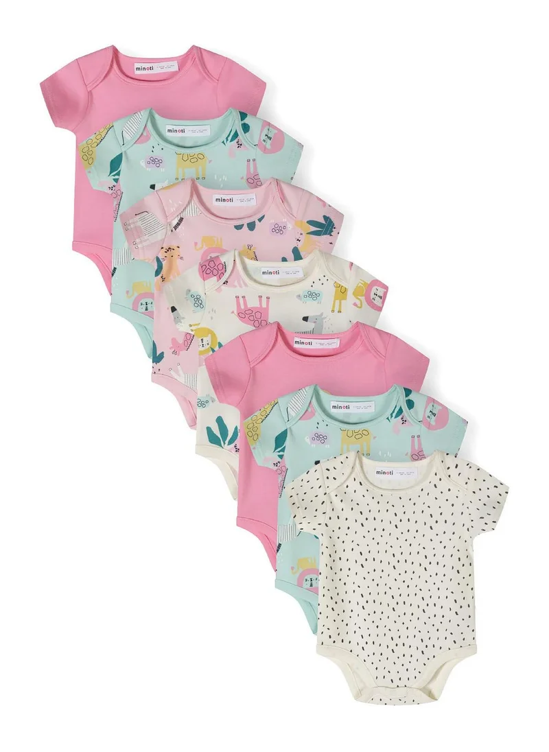 مينوتي Baby 7 Pack Short Sleeve Bodysuits