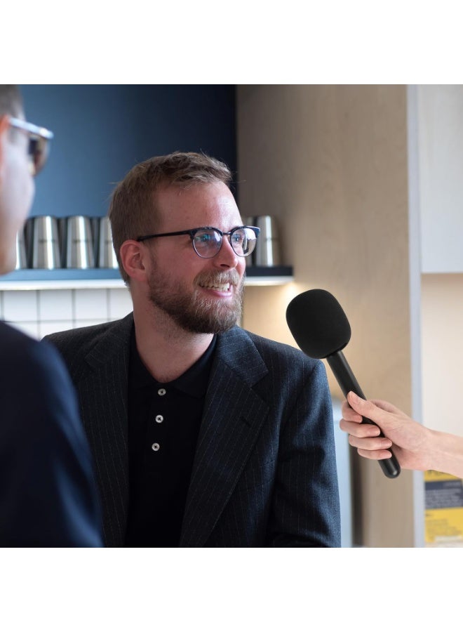 MUNTAQI Wireless Interview Microphone Adapter – Handheld Mic Holder Mount with Foam Windscreen, Universal Mic Adapter for DSLR Camera, Smartphone, YouTube, Podcast, Vlog, Live Streaming - Image 4