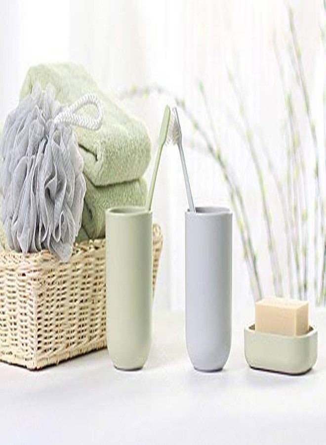 UVIVIU Plastic Soap Dish, Container, Keeps Soap Dry,Easy Cleaning,Drain,White - Image 2