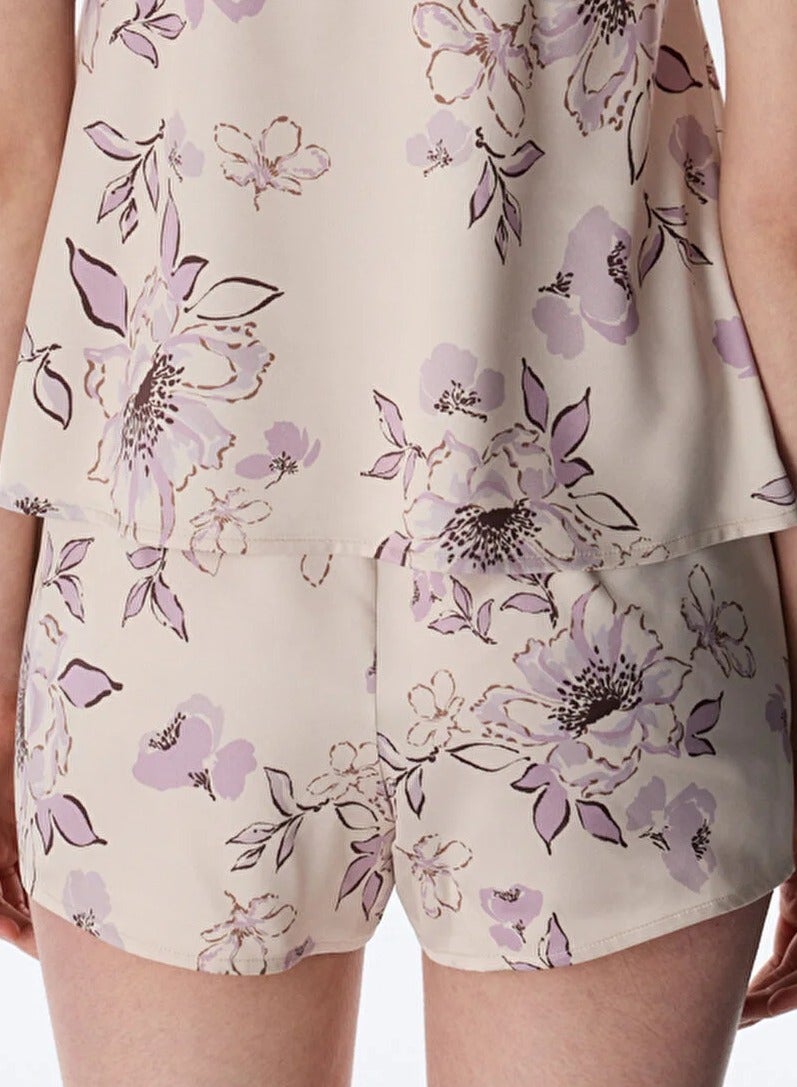 Penti Women Petal Satin Pastel Beige Shorts - Image 3