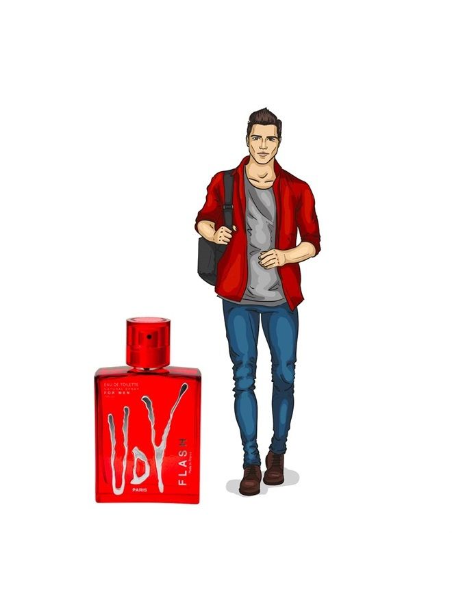 Ulric De Varens يو دي في فلاش أو دو تواليت سبراي للرجال، 3.4 أونصة، متعدد - Image 4