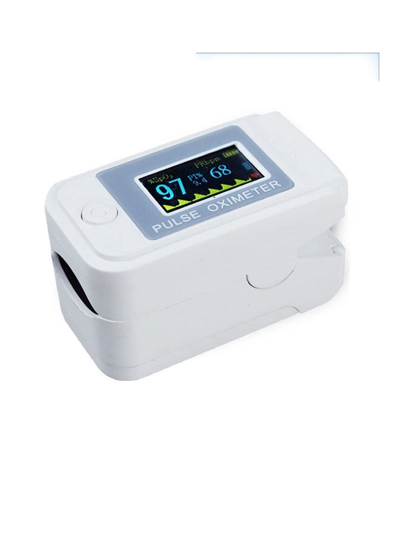 Generic - Pulse Oximeter LK89 Finger Clip Type Pulse Oximeter for Measuring Pulse and Oxygen Saturation (SpO₂) Heart Rate (Pulse) and Perfusion Index (PI) (White) - Image 1
