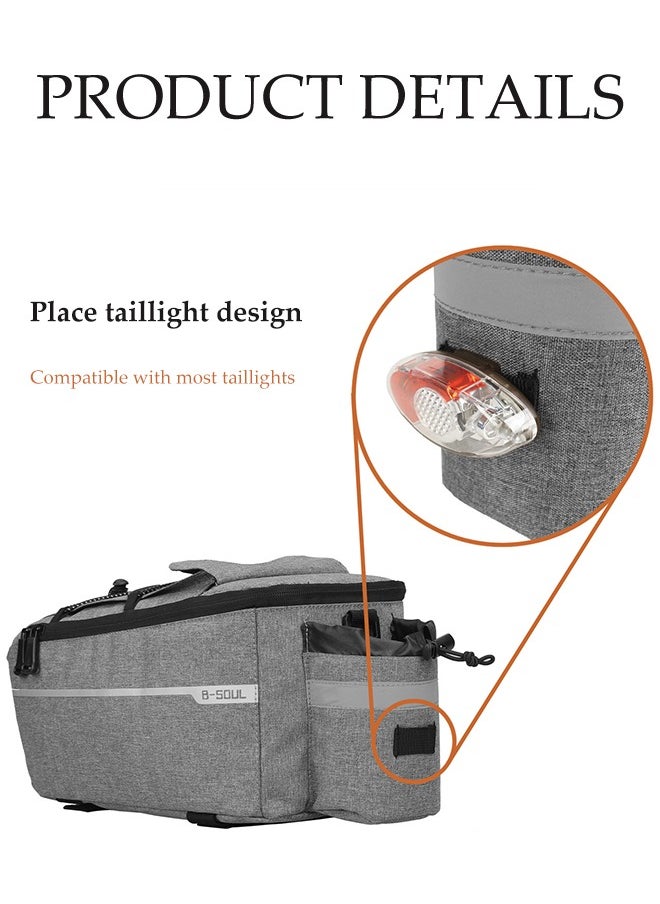 New Bike Bag pannier Bag Waterproof Bike Rear Rack Storage Bag Durable Large Capacity Cycling Trunk Storage Sack Rear Frame Multifunctional Bicycle Pannier Carrier Trunk Pan bag  - Image 2