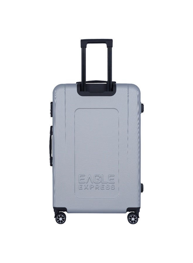 EAGLE EXPRESS Patron ABS HARD TROLLEY 24 Inch Silver - Image 3
