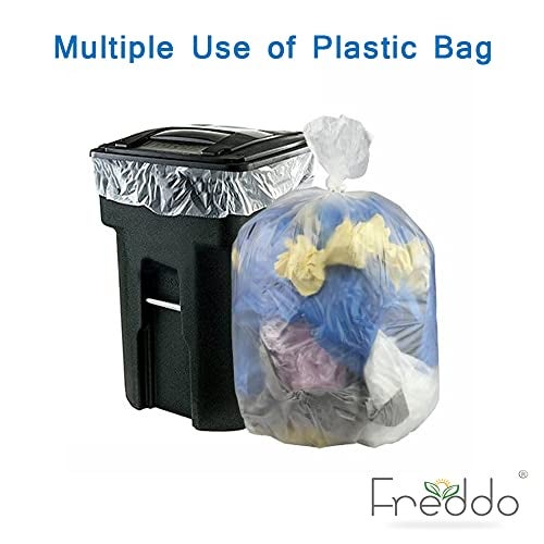 FREDDO Ldpe Bags Large-20 X 30 Inches Virgin Plastic Thick Grade Polyethylene Bag|Multipurpose For Packing And Storing Pouches|Transparent|Pack Of 20, Twist-Tite - Image 2