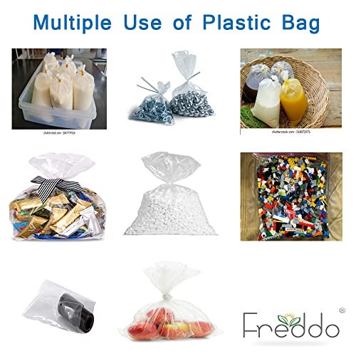 FREDDO Ldpe Bags Large-20 X 30 Inches Virgin Plastic Thick Grade Polyethylene Bag|Multipurpose For Packing And Storing Pouches|Transparent|Pack Of 20, Twist-Tite - Image 5