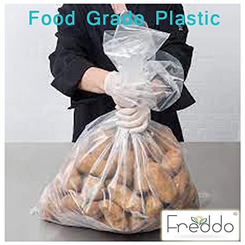 FREDDO Ldpe Bags Large-20 X 30 Inches Virgin Plastic Thick Grade Polyethylene Bag|Multipurpose For Packing And Storing Pouches|Transparent|Pack Of 20, Twist-Tite - Image 3