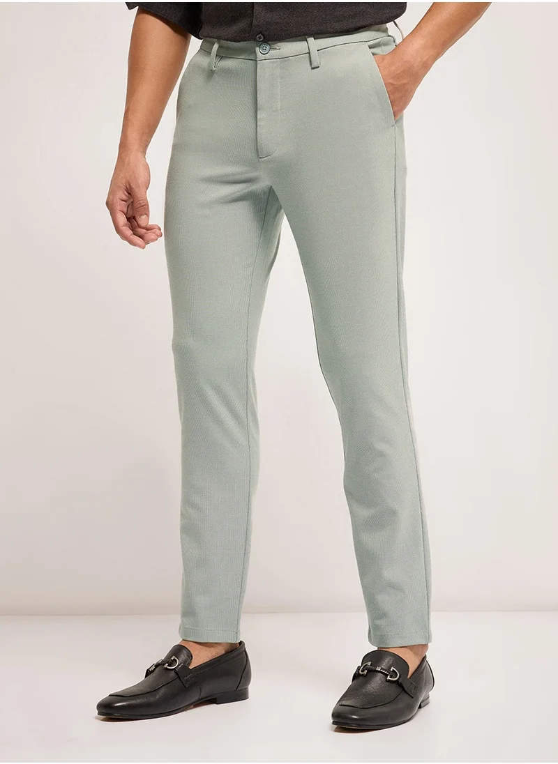 THE BEAR HOUSE THE BEAR HOUSE Men’s Formal Trouser – Lightw eighted & Comfortable, Perfect for Casual Wear, Ideal for Everyday & Summer Wear | SIZE-28 to 40 | TRO-FENE-GR_PRNT