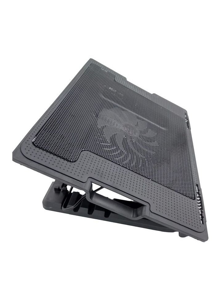 Height Adjustable Laptop Cooler Stand, Notebook Laptop Cooling Pad with One Big Quiet Cooling Fan, Notebook Cooler pad - Image 3
