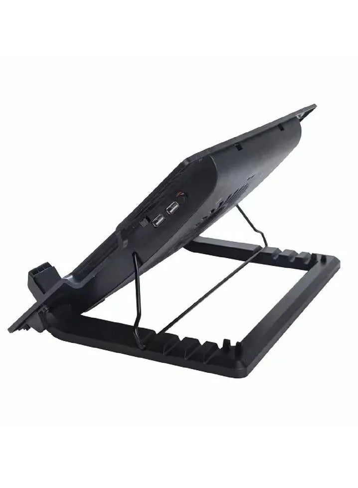 Height Adjustable Laptop Cooler Stand, Notebook Laptop Cooling Pad with One Big Quiet Cooling Fan, Notebook Cooler pad - Image 4
