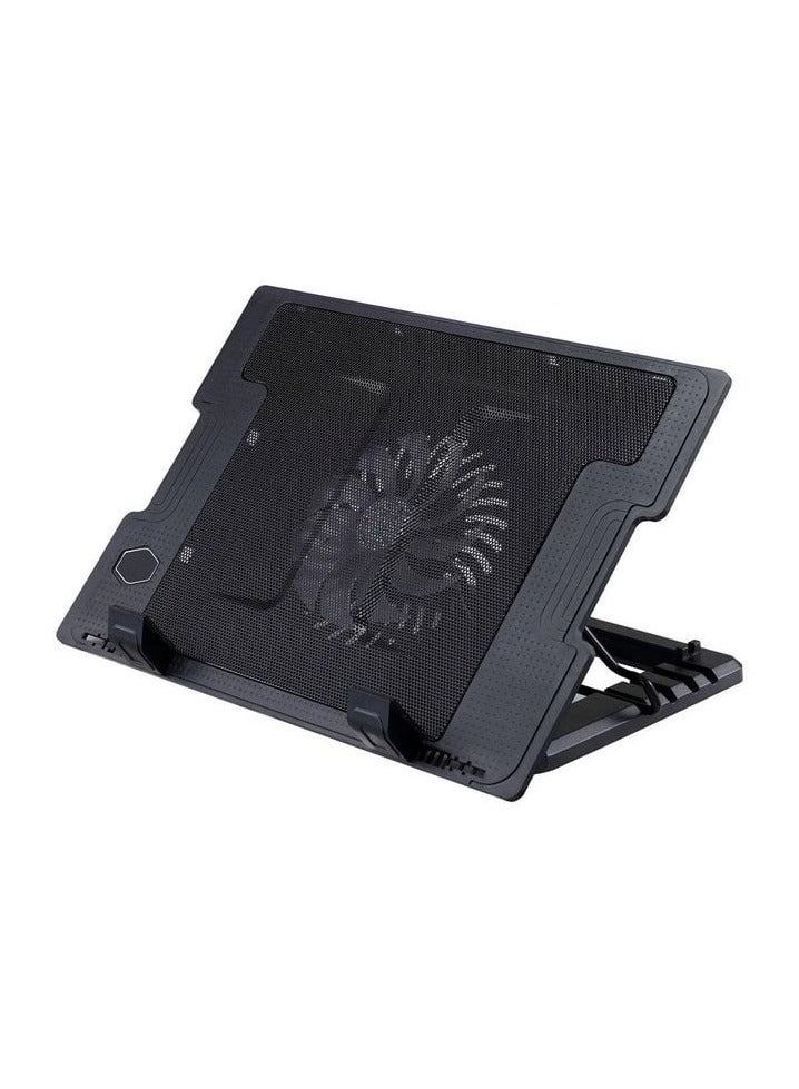 Height Adjustable Laptop Cooler Stand, Notebook Laptop Cooling Pad with One Big Quiet Cooling Fan, Notebook Cooler pad - Image 1