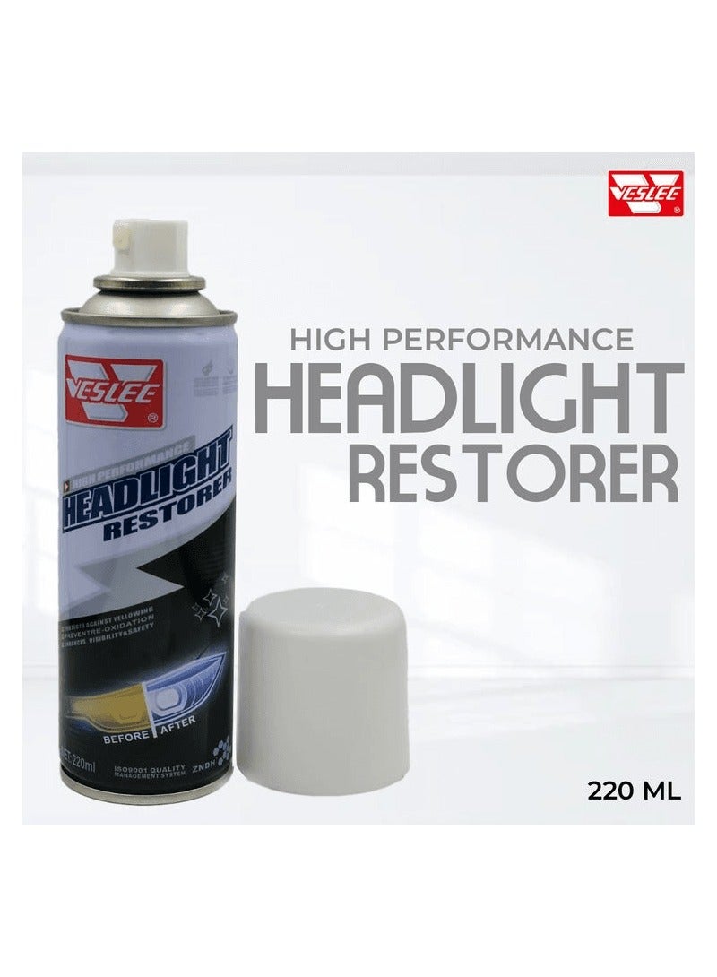VESLEE High Performance Head Light Restorer Advanced Yellowing Protection 220ml - Image 1