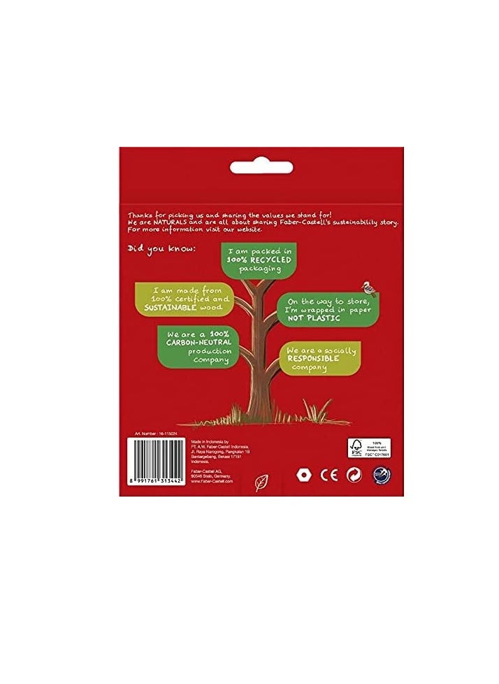 FABER-CASTELL - Faber-Castell Naturals Colour Pencils 24 Colour - Image 1
