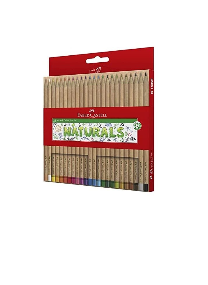 FABER-CASTELL - Faber-Castell Naturals Colour Pencils 24 Colour - Image 1