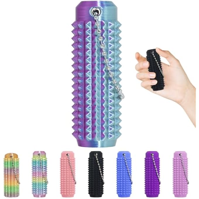 XNJAMG Little Ouchies Fidget Toys,Pain Stim Fidget Toy Reduce Stress for Adults,Anxiety Relief Pain Stim,Spiky Fidget Keychain for Anxiety and Stress Reduction,Novelty Gifts for Friends 1PCS - Image 1