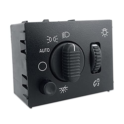 RLP مفتاح المصابيح الأمامية مفتاح تعتيم المصابيح متوافق مع شيفروليه سيلفرادو سوبربان تاهو أفالانش جي إم سي سييرا يوكون كاديلاك إسكاليد | استبدال# 19381535، 15176678، 15194803 - Image 2