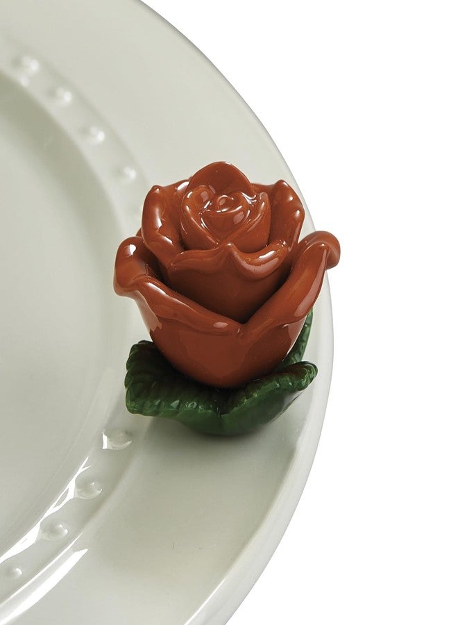 nf nora fleming Nora Fleming Roses are Red (Red Rose) A276 - Hand-Painted Ceramic Valentine's Day Décor - Spring Minis for The Home and Office - Image 1