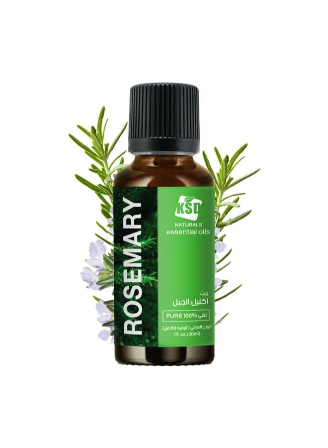 KSD Pure Rosemary Essential Oil Now Clear 30ml  - Image 1