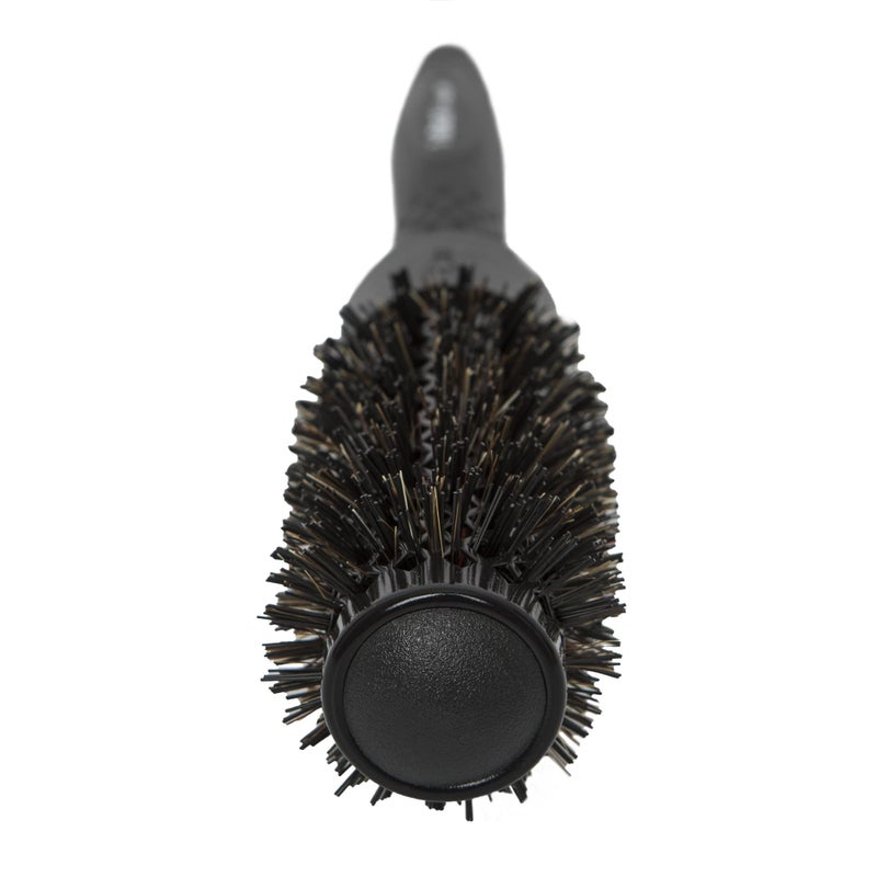 Ibiza Hair Ceramic Round Brush (RB3-33mm) | Carbon Fiber/Nylon Bristles & Beech Wood Core to Absorb Heat & Protect Hair | Adds Shine to All Hair Types | Ideal for Loose Waves - Image 3