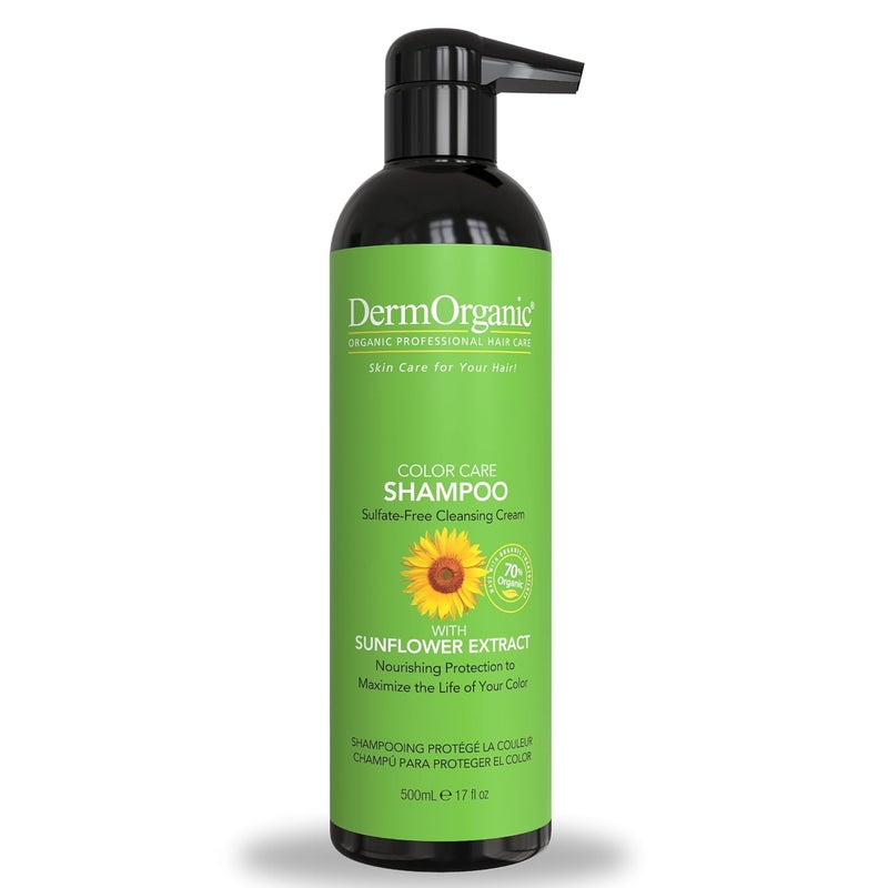 DermOrganic Color Care with Sunflower AntiFade Extract  SulfateFree  SHAMPOO 17 floz