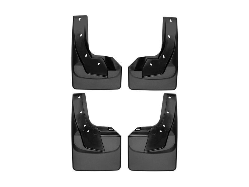 WeatherTech Custom No Drill Splash Guard MudFlaps for Ram Truck 1500, Ram 1500 - Front & Rear Set (110092-120092), Black - Image 1