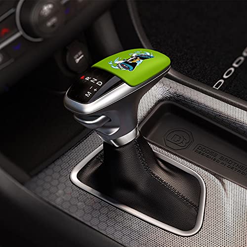 TOOLEPIC for Dodge Challenger Charger Durango Accessories 2015-2024 - Gear Shift Knob Trim Cover- ABS Plastic with Unique Scat Style Surface, Perfect for Decoration - Sublime Green - Image 4