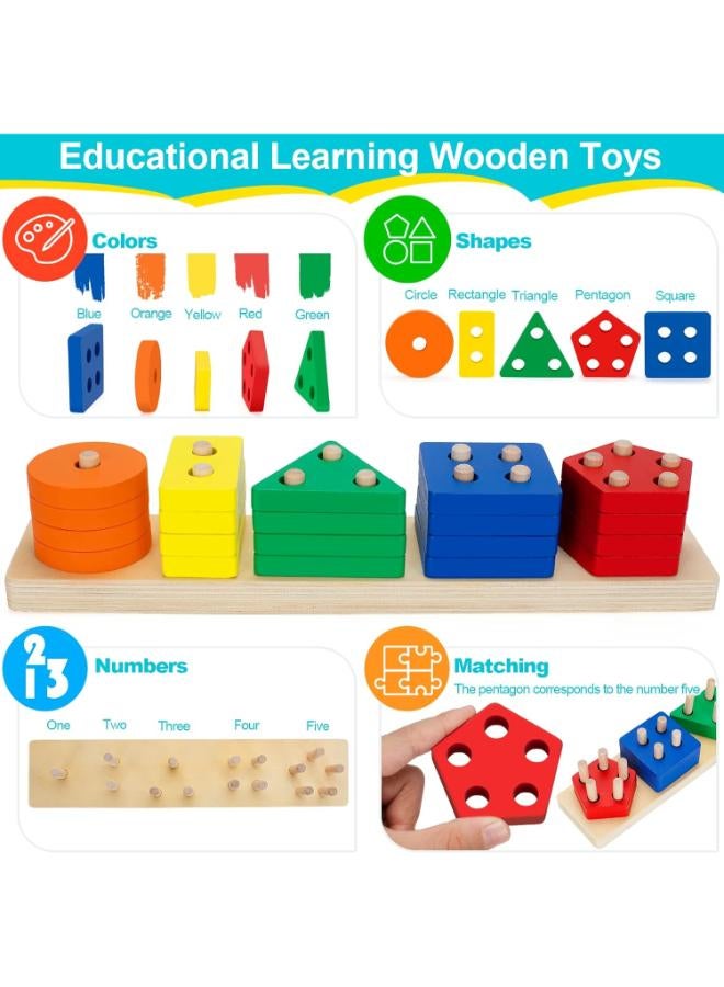 Montessori Toddler Sorting & Stacking Toy - Image 4