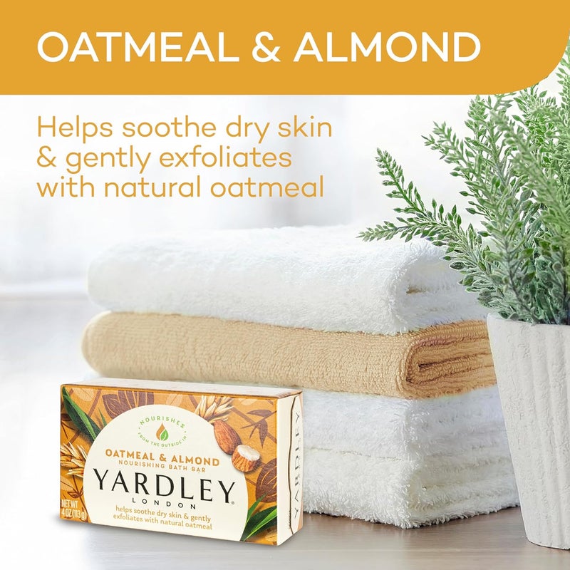 Yardley London Oatmeal & Almond Nourishing Bath Bar - 2 Count (4.0 Oz Each) - Image 3