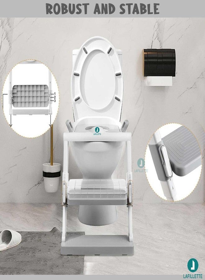 LAFILLETTE Lightweight Foldable Baby Potty Training Chair For Indoor And Outdoor Use (GREY) - Image 5