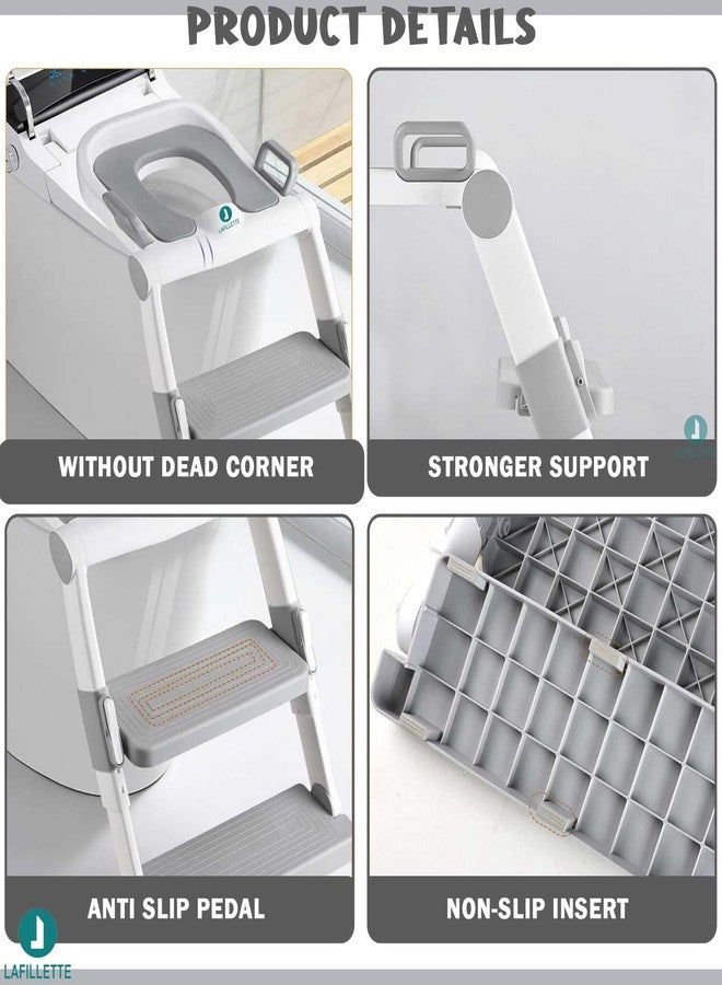 LAFILLETTE Lightweight Foldable Baby Potty Training Chair For Indoor And Outdoor Use (GREY) - Image 3