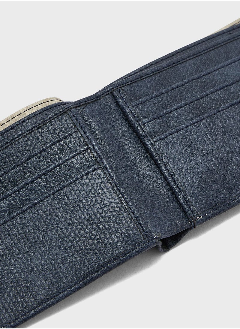Color Block Bi Fold Wallet