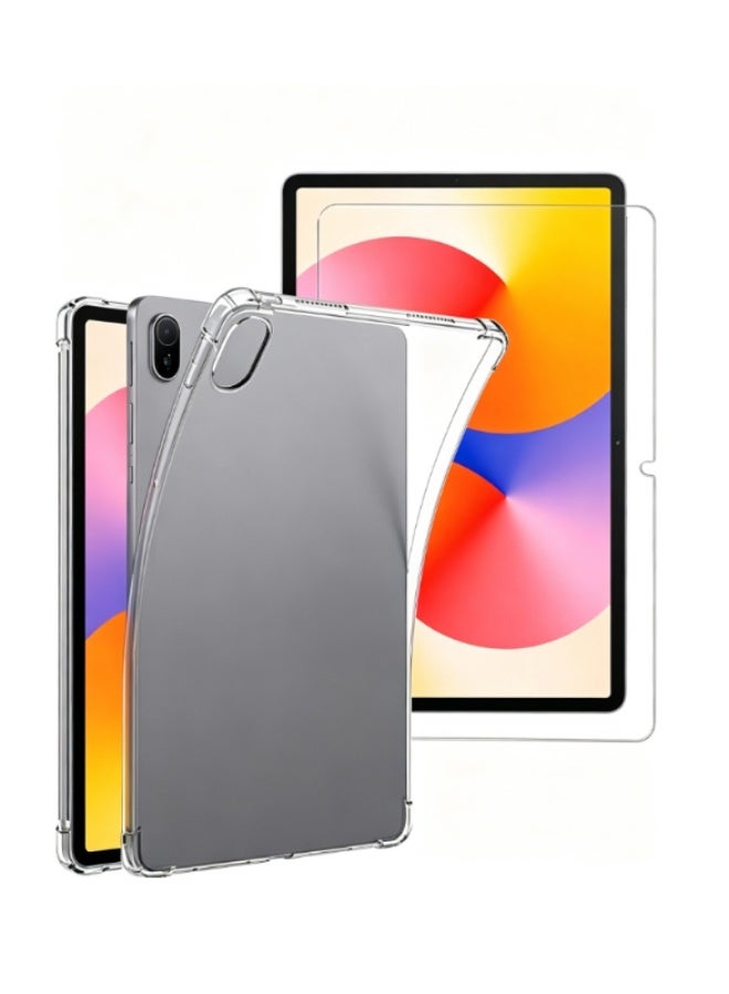 هواوي Matepad SE 11 بوصة حزمة الحماية - سوبر شفافة حالة صدمة واقية من حافة إلى حافة الشاشة فيلم واقية ، 360 درجة الحماية ، الغطاء الخلفي وشاشة فيلم واقية هواوي Matepad SE11 بوصة - Image 1