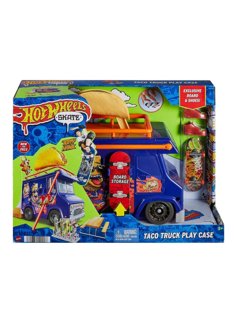 Hot Wheels Hot Wheels Skate Taco Truck Play Case  - Image 1
