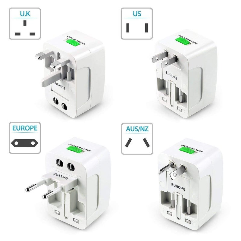 RSP Quality bit RSP Quality bit EuropeUKUSChinaIndia All in One Universal International Travel Adapter Plug Surge Protector  - Image 2