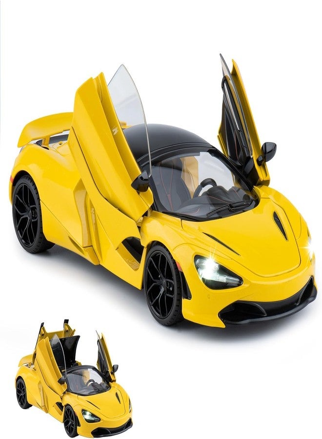 Mummy Please 1:32 Scale Die-Cast Metal【Colors as Per Stock】 with Openable Doors,Lights,Music and Pull Back Action【Pack of 1】 (Mcclaren 720S) - Image 3