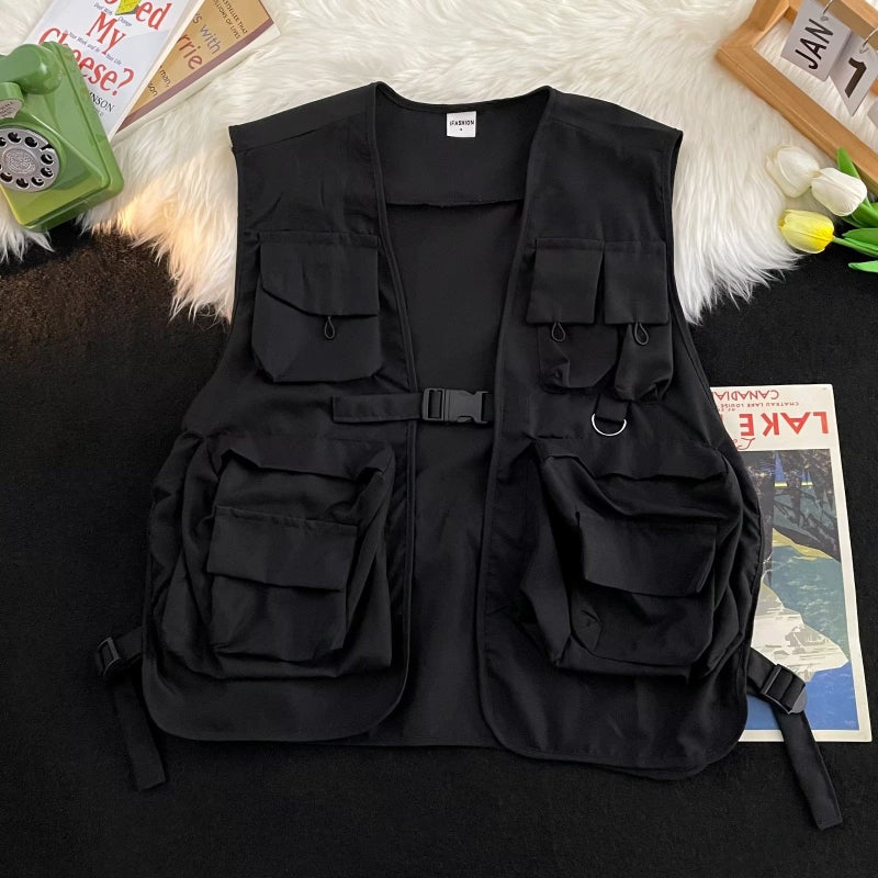 2023 New Workwear, Cool Personalized Element Design, Short Vest, Same Style Vest For Men And Women, Couple Wear, Trendyy Jacket - Image 5