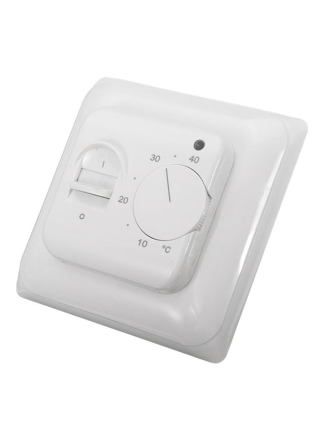 Mechanical Floor Heating Thermostat With Sensor White - Image 2