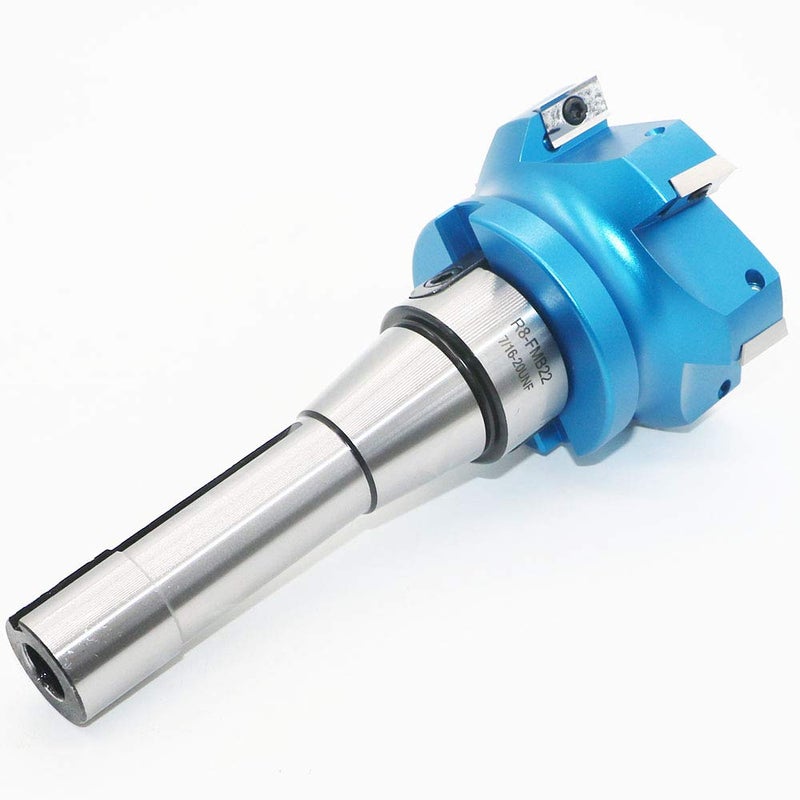 LingGan 3.15 Inch Face Milling Cutter Aluminum 400R 80MM CNC End Milling Cutter Holder + R8-FMB22 Shank Face Shell Mill Arbor + 6pcs APKT1604 Carbide Inserts + 8mm Hexagon Wrench + T15 Wrench CNC Machine Tool - Image 3