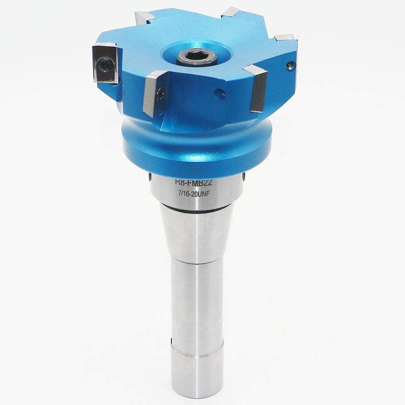 LingGan 3.15 Inch Face Milling Cutter Aluminum 400R 80MM CNC End Milling Cutter Holder + R8-FMB22 Shank Face Shell Mill Arbor + 6pcs APKT1604 Carbide Inserts + 8mm Hexagon Wrench + T15 Wrench CNC Machine Tool - Image 4