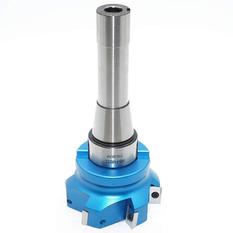 LingGan 3.15 Inch Face Milling Cutter Aluminum 400R 80MM CNC End Milling Cutter Holder + R8-FMB22 Shank Face Shell Mill Arbor + 6pcs APKT1604 Carbide Inserts + 8mm Hexagon Wrench + T15 Wrench CNC Machine Tool - Image 5